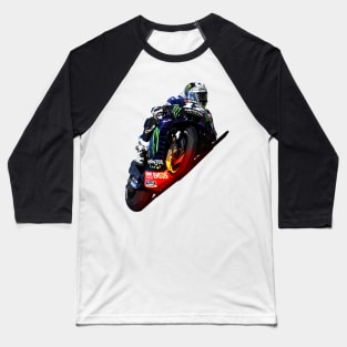 Low Poly Maverick Viñales Baseball T-Shirt